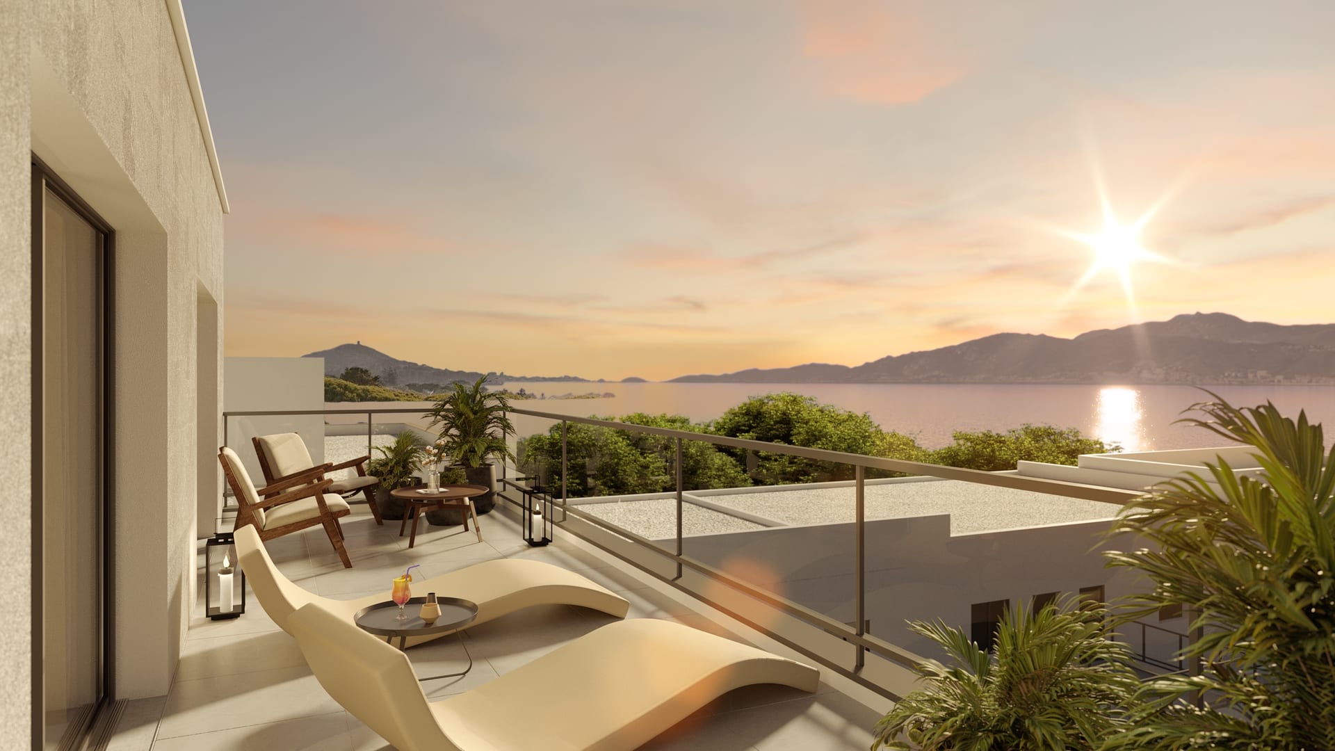 Terra Mare à Porticcio, appartements neufs T2-T3 face au golfe d'Ajaccio