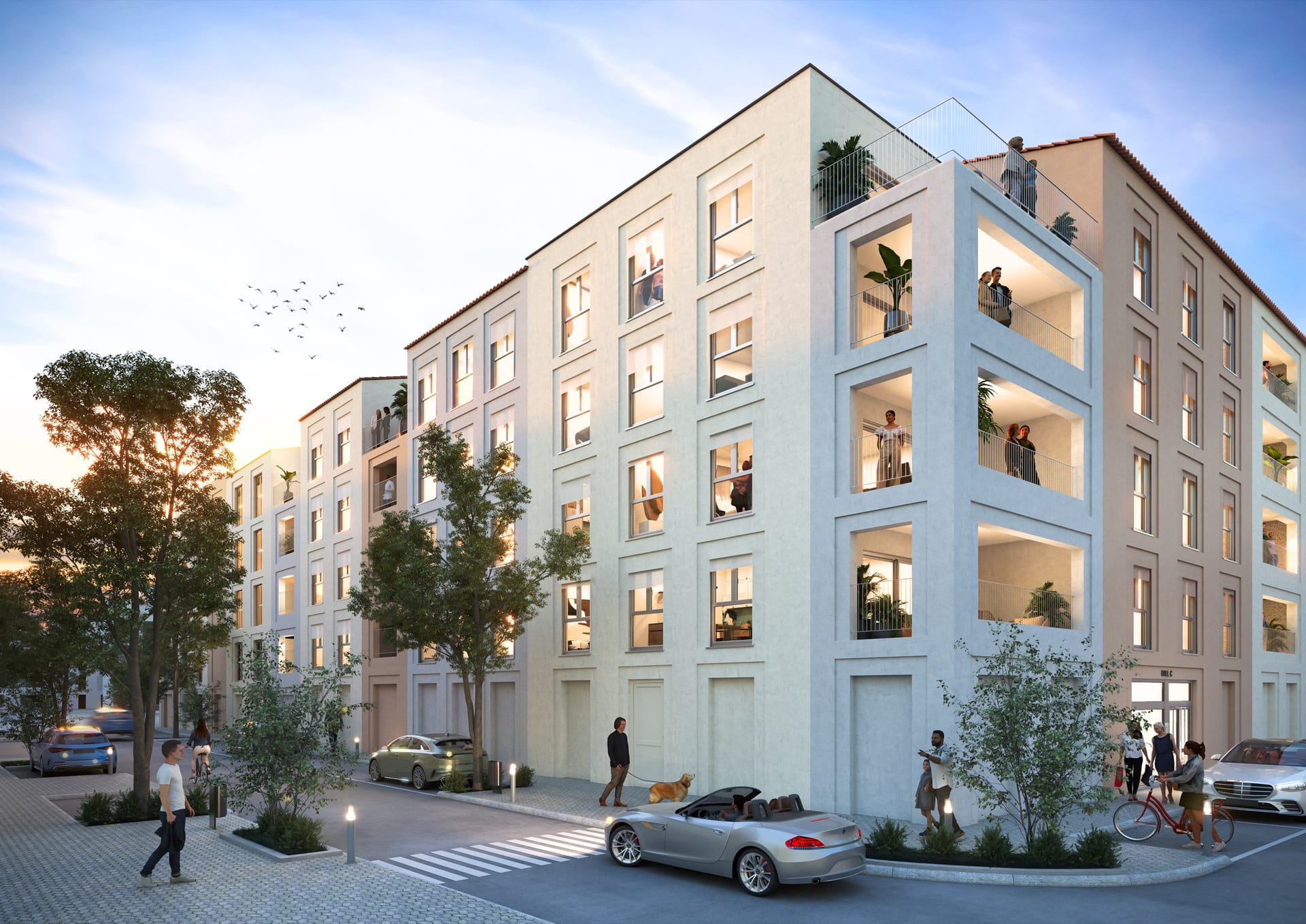 Rendu de la Résidence Marine, appartements neufs T2 au T3 à Propriano